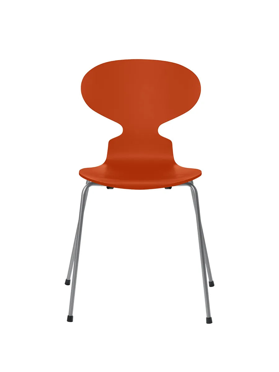 3101 Myren Stol lakeret af Arne Jacobsen - Paradise Orange / Silver Grey - Jacobsen Plus
