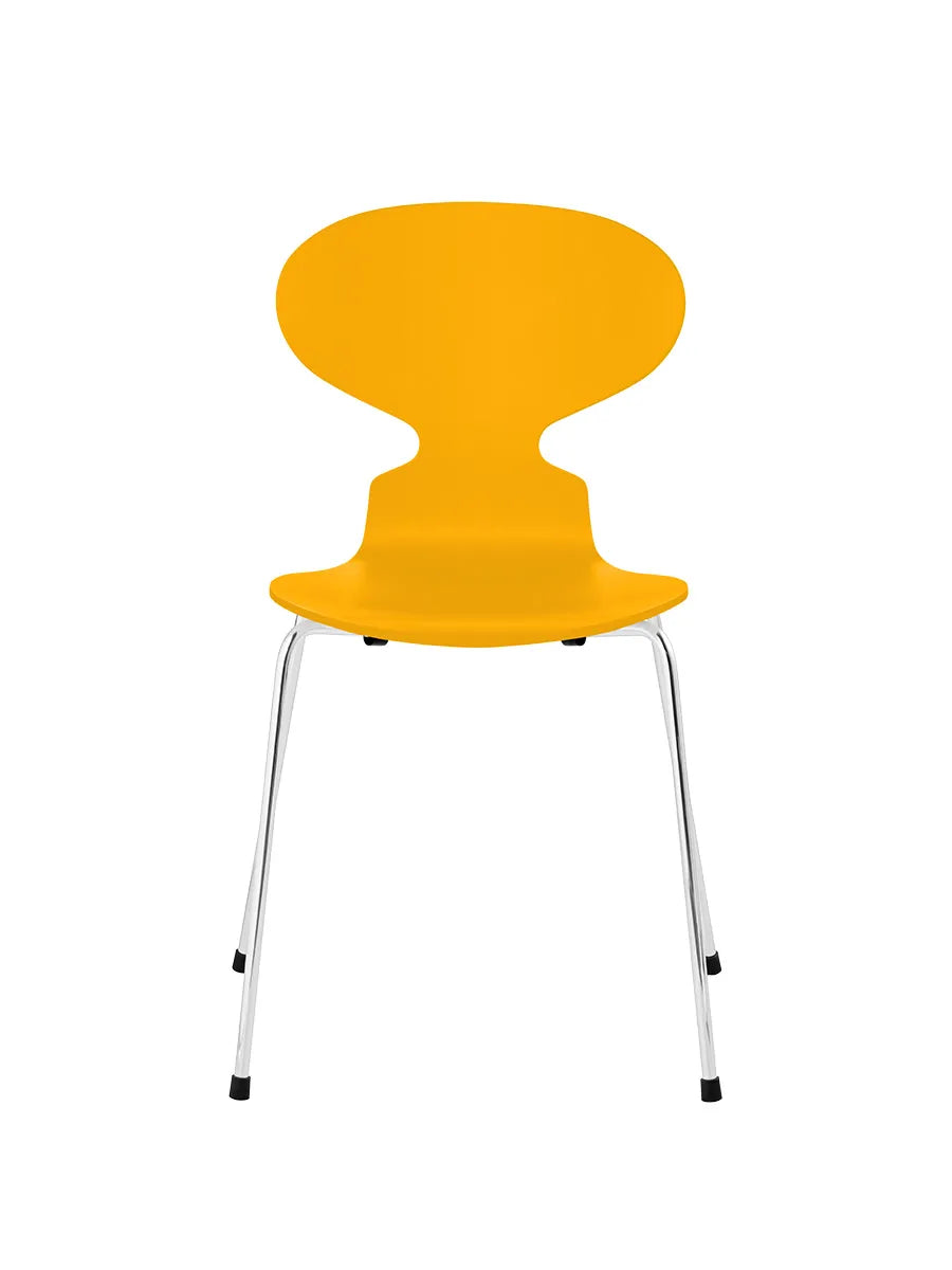 3101 Myren Stol lakeret af Arne Jacobsen - True Yellow / Krom - Jacobsen Plus