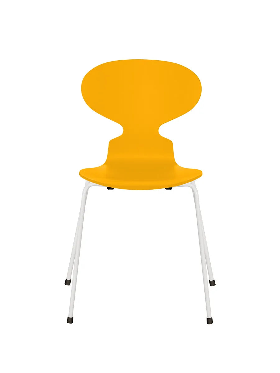 3101 Myren Stol lakeret af Arne Jacobsen - True Yellow / Hvid - Jacobsen Plus