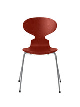 3101 Myren Stol i farvet ask af Arne Jacobsen - Venetian Red / Silver Grey - Jacobsen Plus