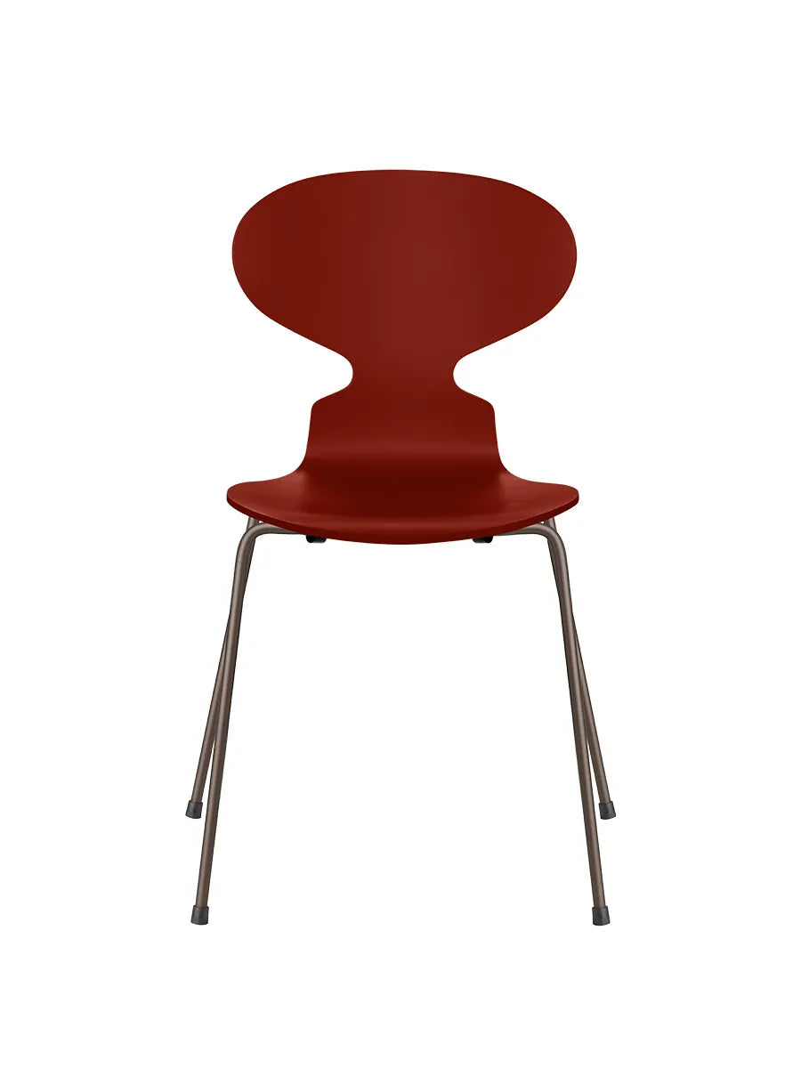 3101 Myren Stol lakeret af Arne Jacobsen - Venetian Red / Brown Bronze - Jacobsen Plus