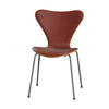 Eg - Kastanjebrun læder - Silver Grey stel