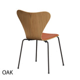 Fritz Hansen - 3107 stol, naturfiner og forsidepolstret i Grace læder - 3 - Jacobsen Plus