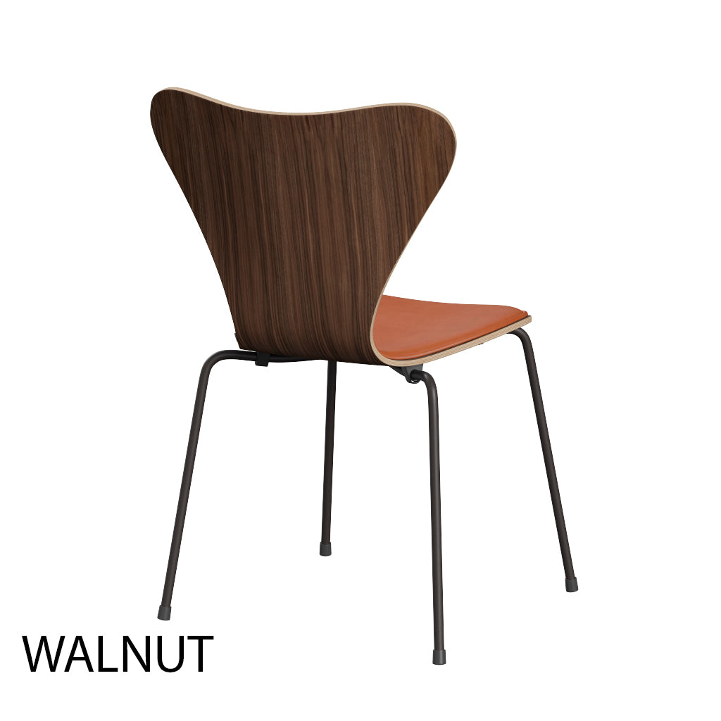 Fritz Hansen - 3107 stol, naturfiner og forsidepolstret i Grace læder - 6 - Jacobsen Plus