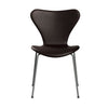 Dark Brown læder - Silver Grey stel
