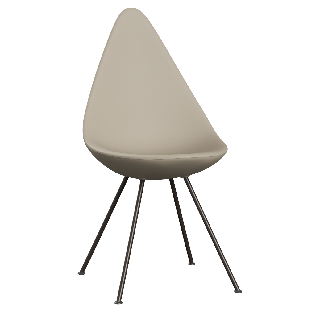 3110 Dråben, plast af Arne Jacobsen - Light Beige / Brown Bronze - Jacobsen Plus