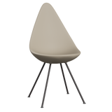3110 Dråben, plast af Arne Jacobsen - Light Beige / Warm Graphite - Jacobsen Plus