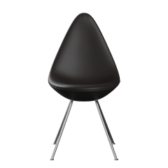 3110 Dråben, fuldpolstret - forkromet stål af Arne Jacobsen