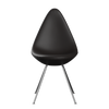 3110 Dråben, fuldpolstret - forkromet stål af Arne Jacobsen