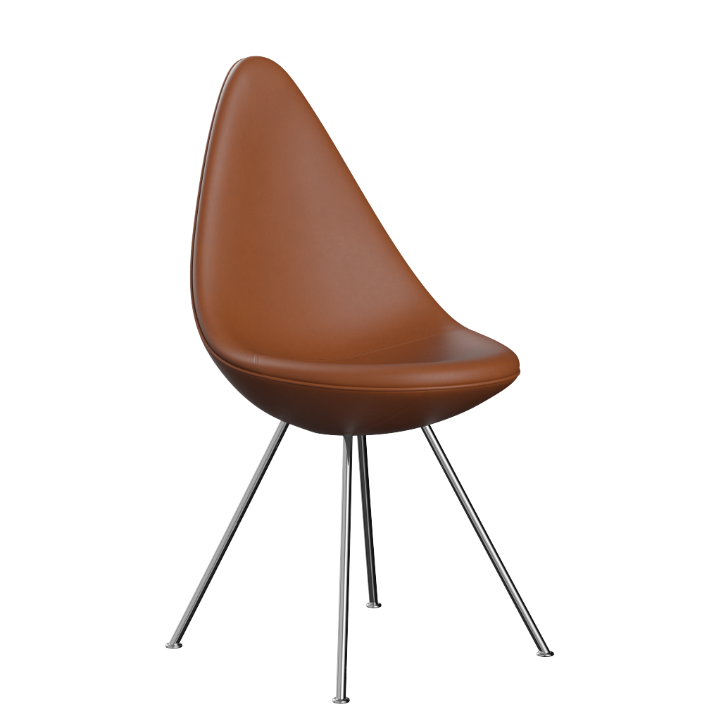  - Essential læder - Walnut / Forkromet stål - Jacobsen Plus