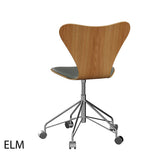 Fritz Hansen - 3117 kontorstol, naturfiner og forsidepolstret i Grace læder - 2 - Jacobsen Plus