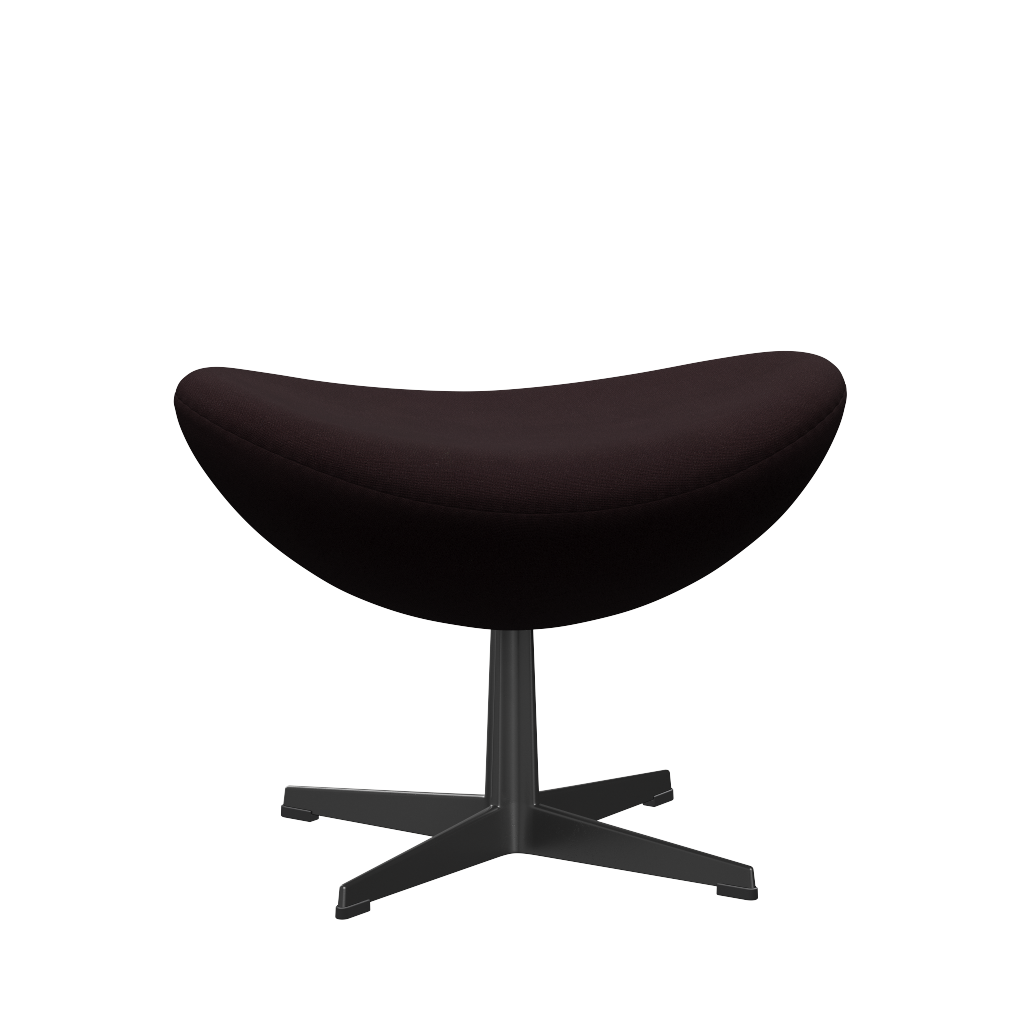 3127 Fodskammel til Ægget, stel i sort af Arne Jacobsen - Christianshavn - 1142 Dark Red Uni - Jacobsen Plus