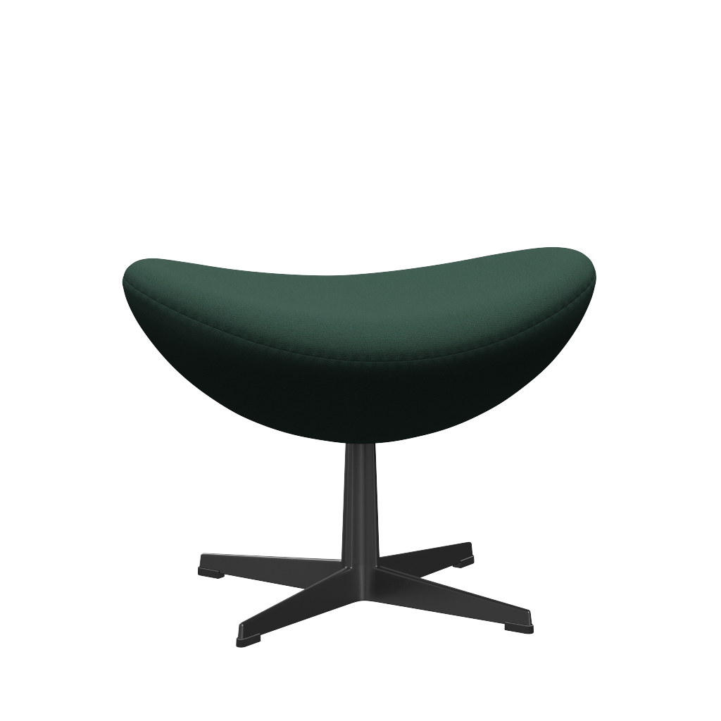 3127 Fodskammel til Ægget, stel i sort af Arne Jacobsen - Christianshavn - 1160 Dark Green Uni - Jacobsen Plus