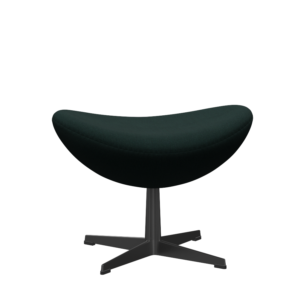 3127 Fodskammel til Ægget, stel i sort af Arne Jacobsen - Christianshavn - 1161 Dark Green - Jacobsen Plus
