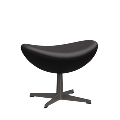 3127 Fodskammel til Ægget, stel i warm graphite af Arne Jacobsen