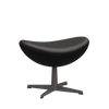 3127 Fodskammel til Ægget, stel i warm graphite af Arne Jacobsen