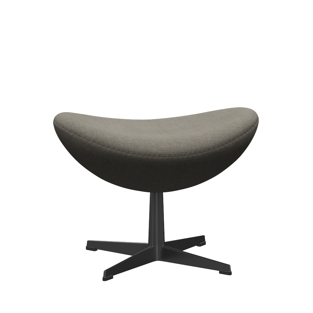3127 Fodskammel til Ægget, stel i sort af Arne Jacobsen - Hallingdal - 123 Beige - Jacobsen Plus