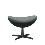 3127 Fodskammel til Ægget, stel i sort af Arne Jacobsen - Hallingdal - 130 Grey - Jacobsen Plus