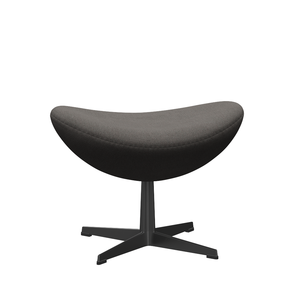 3127 Fodskammel til Ægget, stel i sort af Arne Jacobsen - Hallingdal - 143 Grey/Dark - Jacobsen Plus