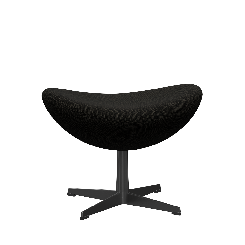 3127 Fodskammel til Ægget, stel i sort af Arne Jacobsen - Hallingdal - 173 Black/Grey - Jacobsen Plus