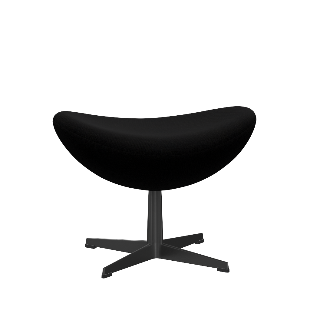 3127 Fodskammel til Ægget, stel i sort af Arne Jacobsen - Hallingdal - 190 Black - Jacobsen Plus
