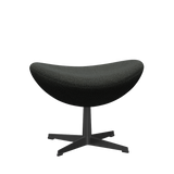 3127 Fodskammel til Ægget, stel i sort af Arne Jacobsen - Hallingdal - 368 Black/Grey - Jacobsen Plus