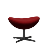 3127 Fodskammel til Ægget, stel i sort af Arne Jacobsen - Hallingdal - 657 Red - Jacobsen Plus