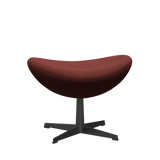 3127 Fodskammel til Ægget, stel i sort af Arne Jacobsen - Hallingdal - 660 Red/Green - Jacobsen Plus