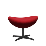 3127 Fodskammel til Ægget, stel i sort af Arne Jacobsen - Hallingdal - 680 Red - Jacobsen Plus