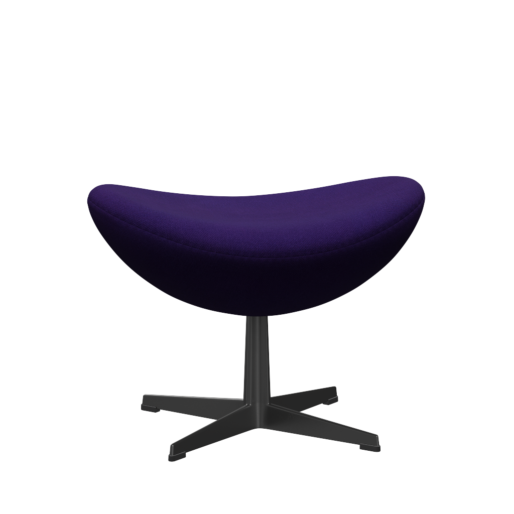3127 Fodskammel til Ægget, stel i sort af Arne Jacobsen - Hallingdal - 702 Purple - Jacobsen Plus