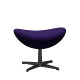 3127 Fodskammel til Ægget, stel i sort af Arne Jacobsen - Hallingdal - 702 Purple - Jacobsen Plus