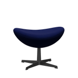 3127 Fodskammel til Ægget, stel i sort af Arne Jacobsen - Hallingdal - 773 Dark Blue - Jacobsen Plus
