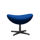 3127 Fodskammel til Ægget, stel i sort af Arne Jacobsen - Hallingdal - 810 Blue/Light Turquise - Jacobsen Plus