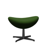 3127 Fodskammel til Ægget, stel i sort af Arne Jacobsen - Hallingdal - 960 Grass Green - Jacobsen Plus