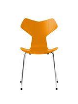 3130 Grand Prix stol i farvet ask af Arne Jacobsen - Burnt Yellow / Krom - Jacobsen Plus