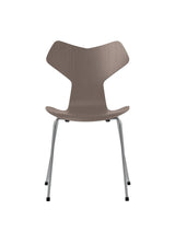 3130 Grand Prix stol i farvet ask af Arne Jacobsen - Deep Clay / Silver Grey - Jacobsen Plus