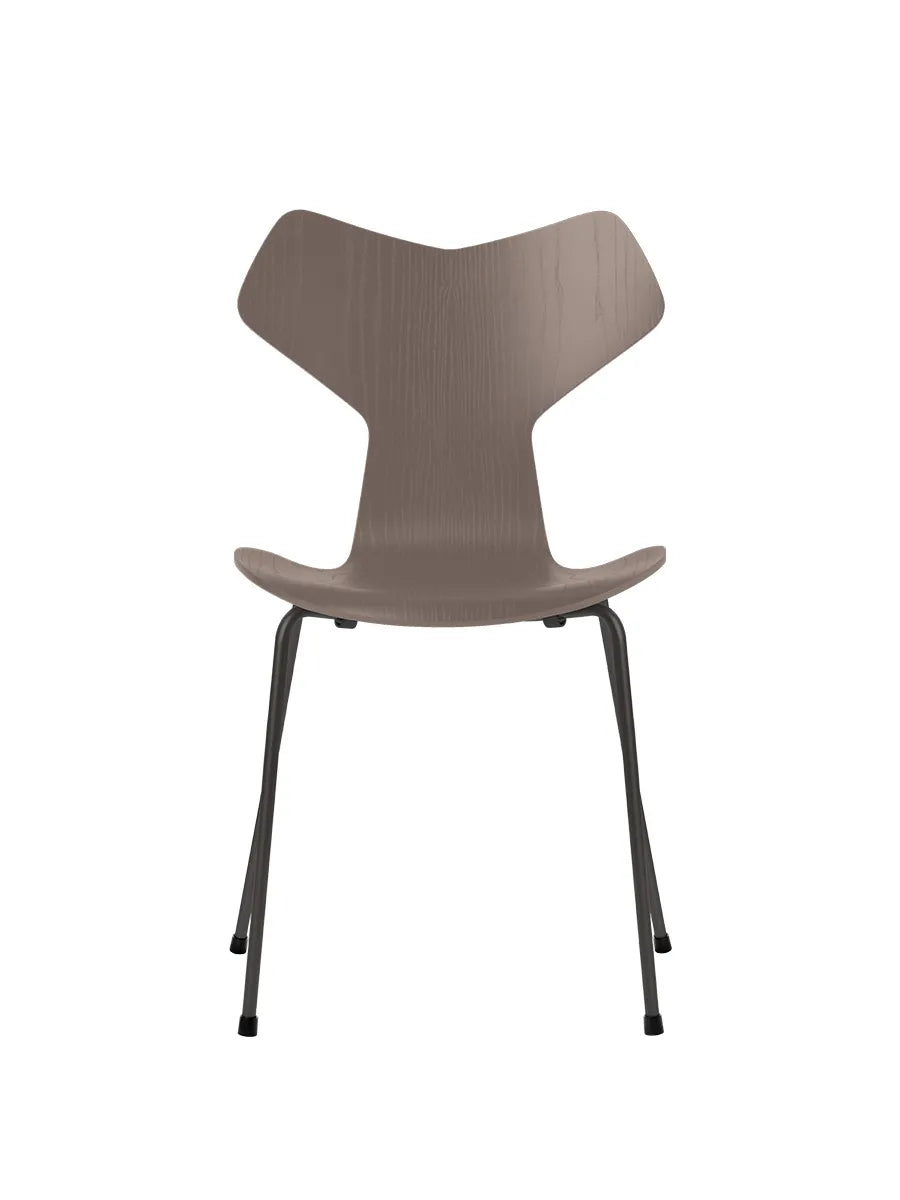 3130 Grand Prix stol i farvet ask af Arne Jacobsen - Deep Clay / Warm Graphite - Jacobsen Plus
