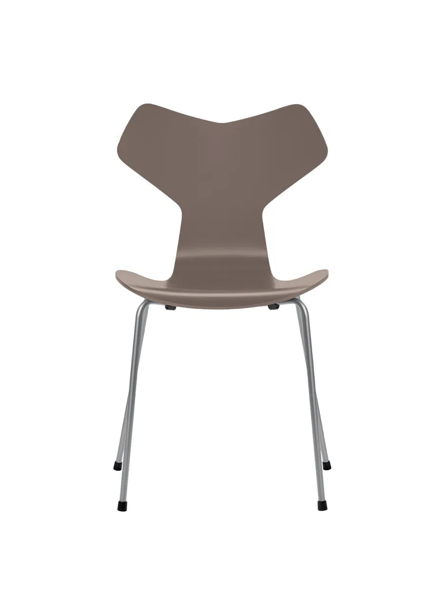 3130 Grand Prix stol lakeret af Arne Jacobsen - Deep Clay / Silver Grey - Jacobsen Plus