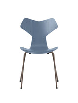 3130 Grand Prix stol i farvet ask af Arne Jacobsen - Dusk Blue / Brown Bronze - Jacobsen Plus