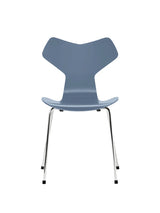 3130 Grand Prix stol lakeret af Arne Jacobsen - Dusk Blue / Krom - Jacobsen Plus