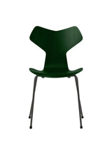3130 Grand Prix stol i farvet ask af Arne Jacobsen - Evergreen / Warm Graphite - Jacobsen Plus