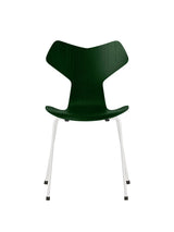 3130 Grand Prix stol i farvet ask af Arne Jacobsen - Evergreen / Hvid - Jacobsen Plus