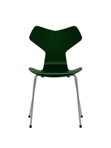 3130 Grand Prix stol lakeret af Arne Jacobsen - Evergreen / Silver Grey - Jacobsen Plus