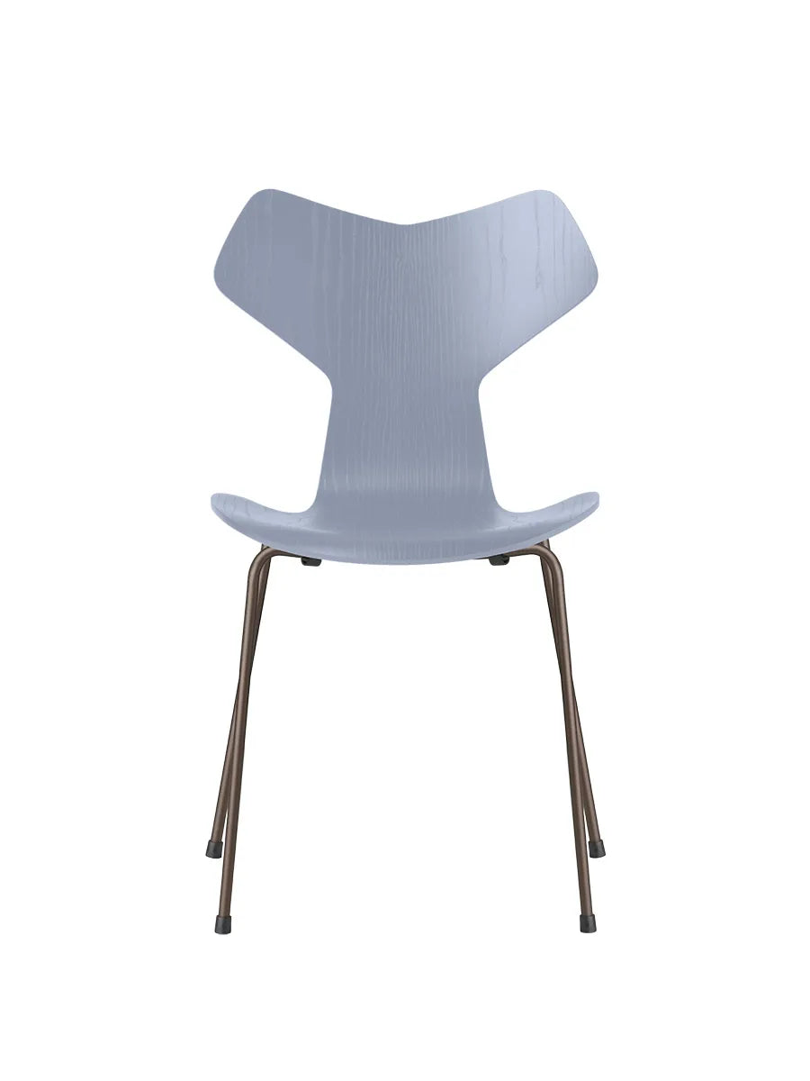 3130 Grand Prix stol i farvet ask af Arne Jacobsen - Lavender Blue / Brown Bronze - Jacobsen Plus