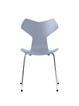 3130 Grand Prix stol i farvet ask af Arne Jacobsen - Lavender Blue / Krom - Jacobsen Plus