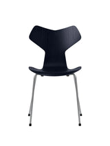3130 Grand Prix stol i farvet ask af Arne Jacobsen - Midnight Blue / Silver Grey - Jacobsen Plus