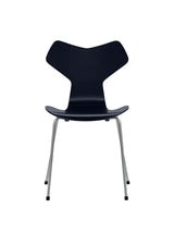 3130 Grand Prix stol lakeret af Arne Jacobsen - Midnight Blue / Silver Grey - Jacobsen Plus