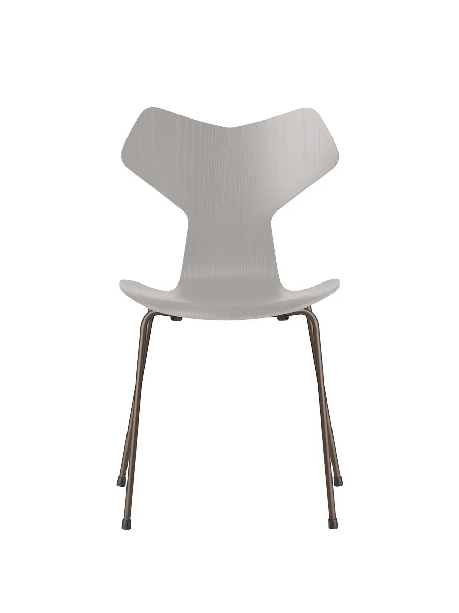 3130 Grand Prix stol i farvet ask af Arne Jacobsen - Nine Grey / Brown Bronze - Jacobsen Plus