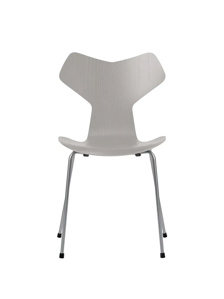 3130 Grand Prix stol i farvet ask af Arne Jacobsen - Nine Grey / Silver Grey - Jacobsen Plus