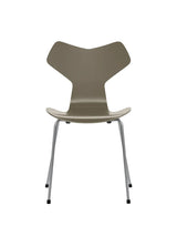 3130 Grand Prix stol lakeret af Arne Jacobsen - Olive Green / Silver Grey - Jacobsen Plus